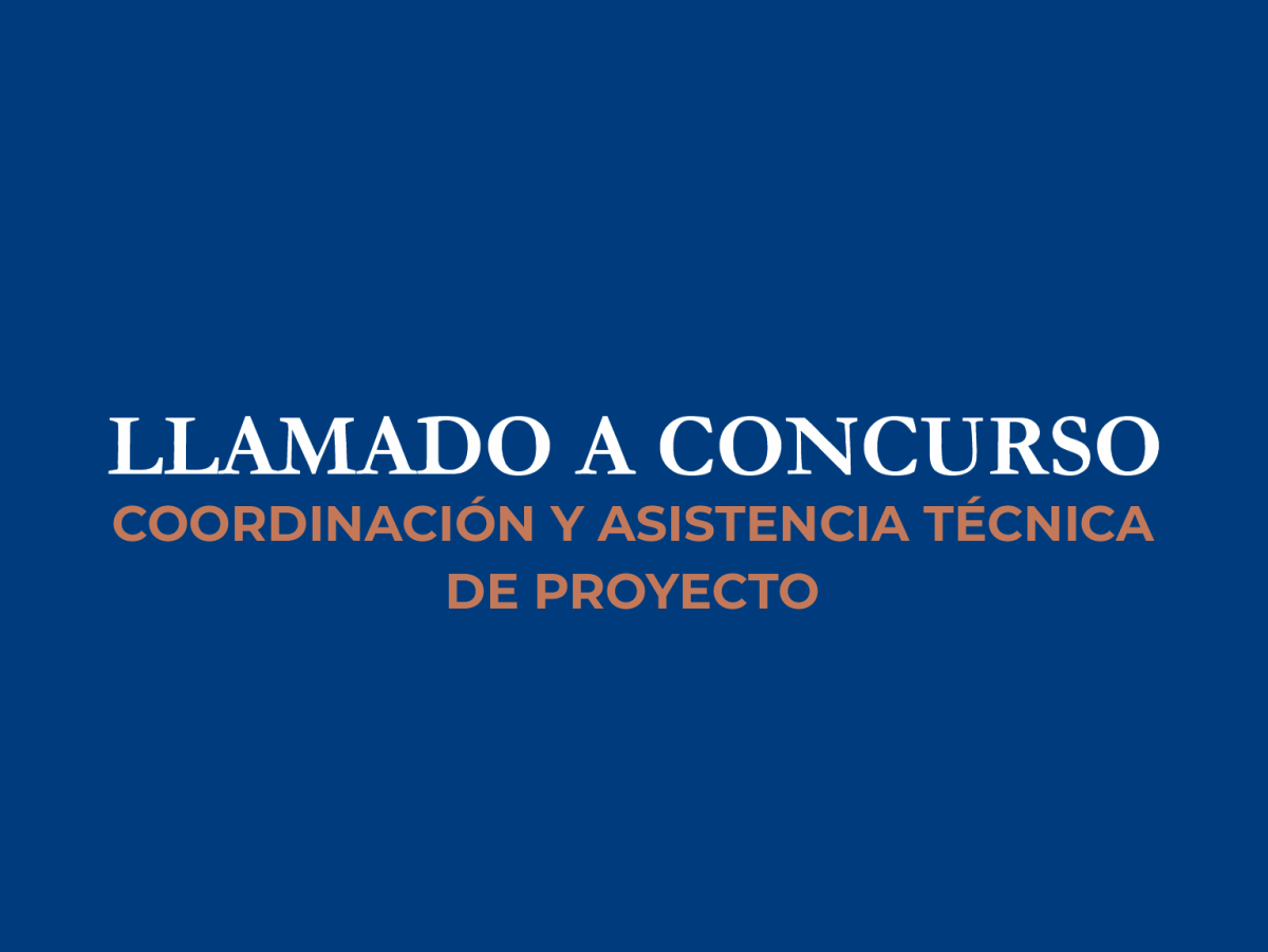 Llamado a Concurso para “Coordinación y Asistencia Técnica”.