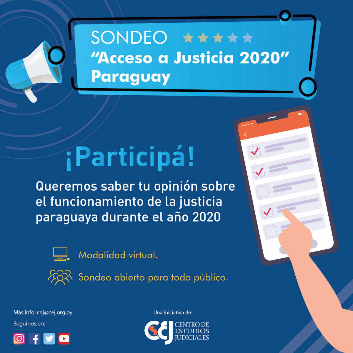 ¡Participá! El CEJ lanza el sondeo sobre 