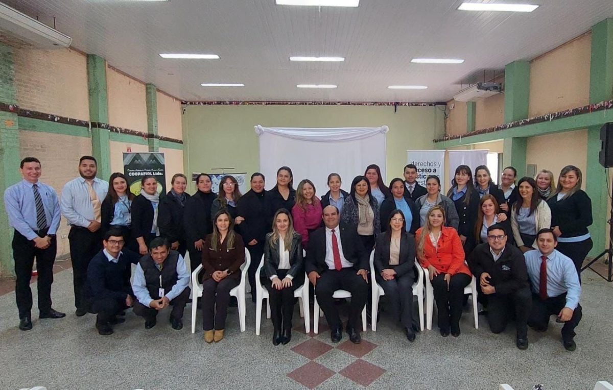 Culminaron los Cursos de Capacitación en el Servicio de Mediación de la Defensa Pública con la conformación de Mesas Técnicas de Trabajo, en Coronel Oviedo y Caaguazú.