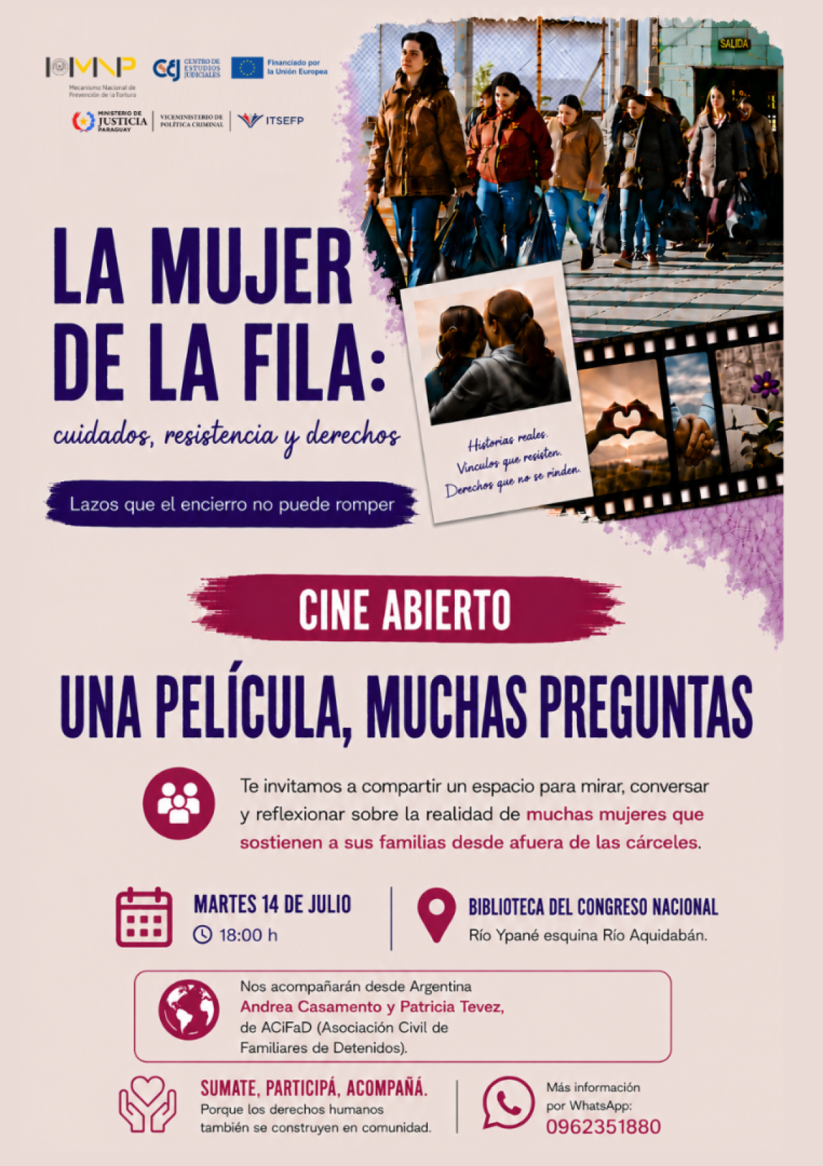 Del cine al diálogo: una iniciativa para poner en el centro a la mujer de la fila